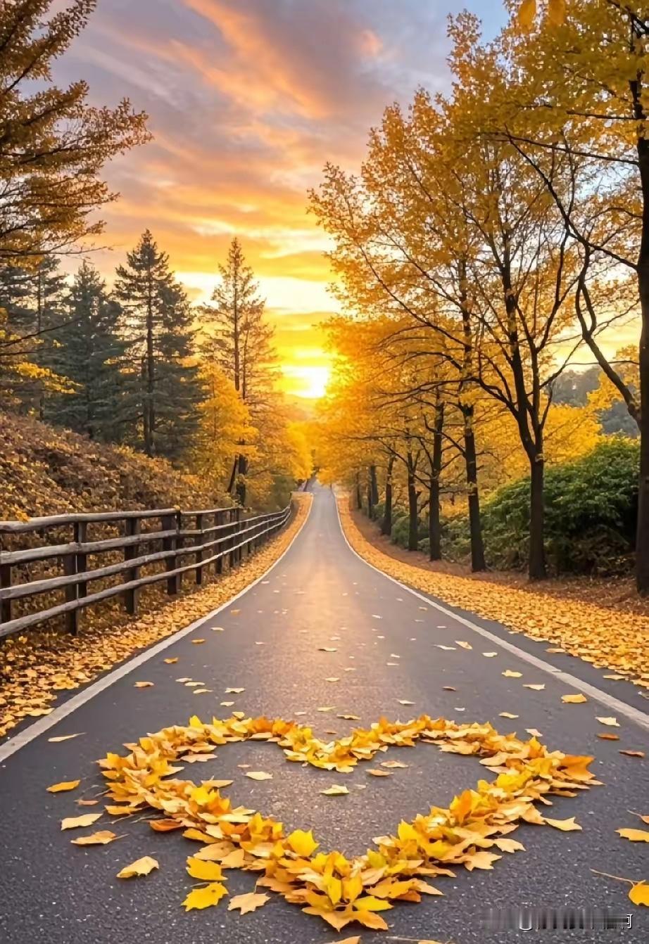 叶落风柔铺画意，
花红草绿展诗情。
横批：《画意与诗情》