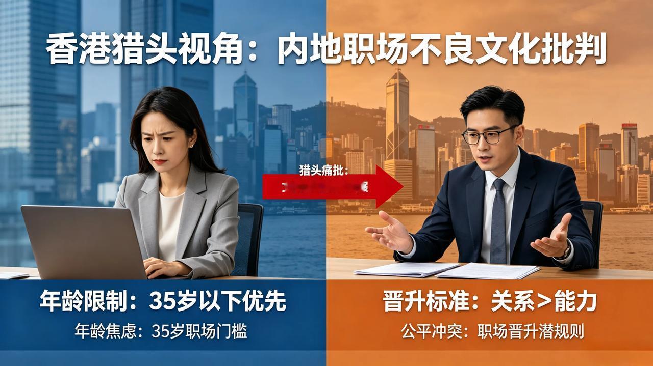 香港猎头痛批内地职场不良风气，戳中无数打工人的心声
 
最近刷到一段香港猎头怒斥