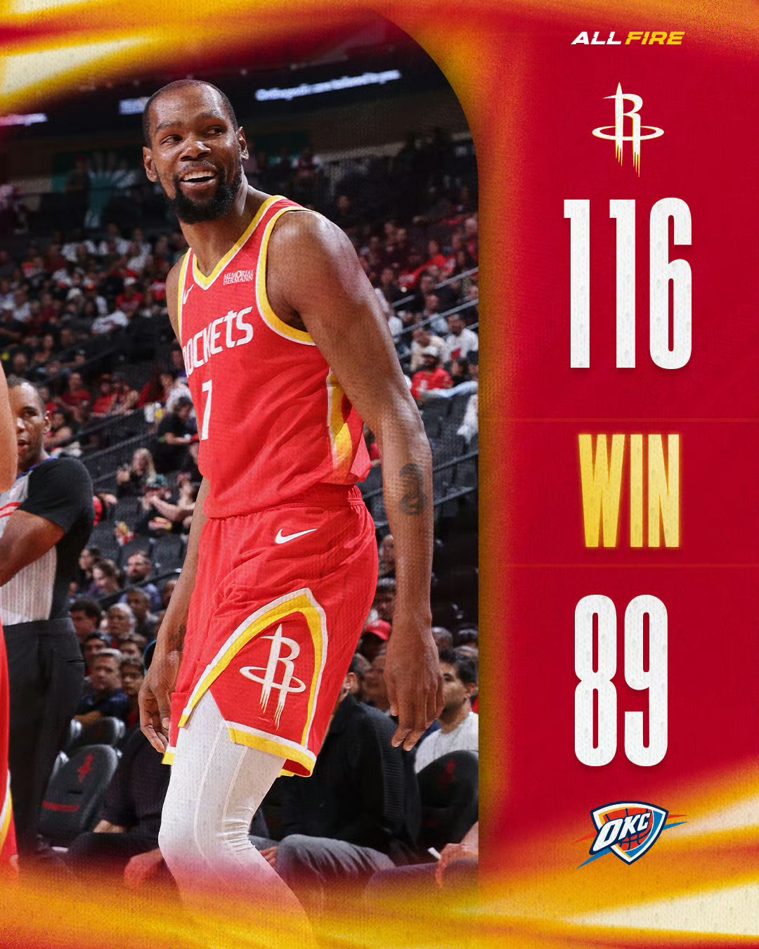 火箭116比89主场大胜雷霆北京时间2026年10月16日，NBA季前赛收官战，