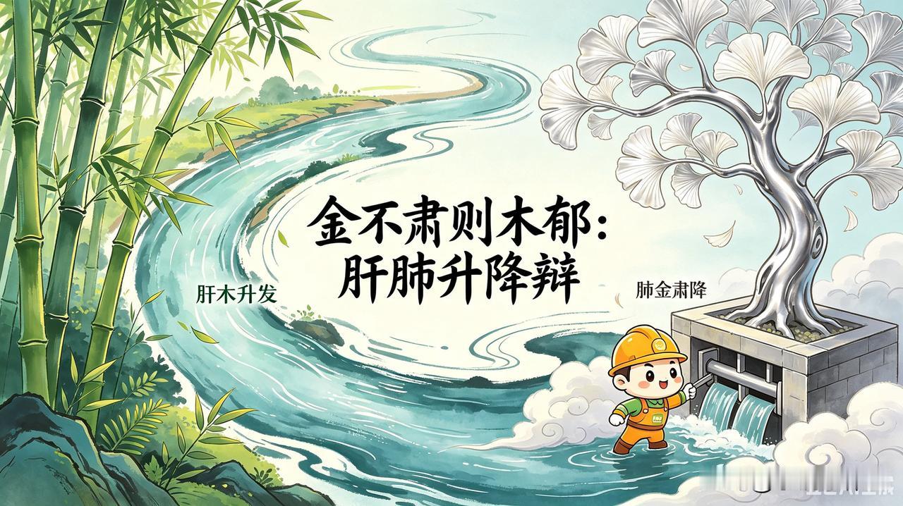 金不肃则木郁：肝肺升降辩（精修精简版）肝郁是什么原因 
 
人身气机，唯在升降。