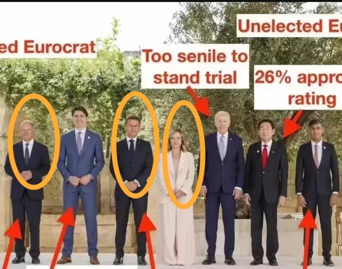 命运的年轮不会放过一个“满肚子祸水”的人

看看这张今年6月份在意大利召开的G7