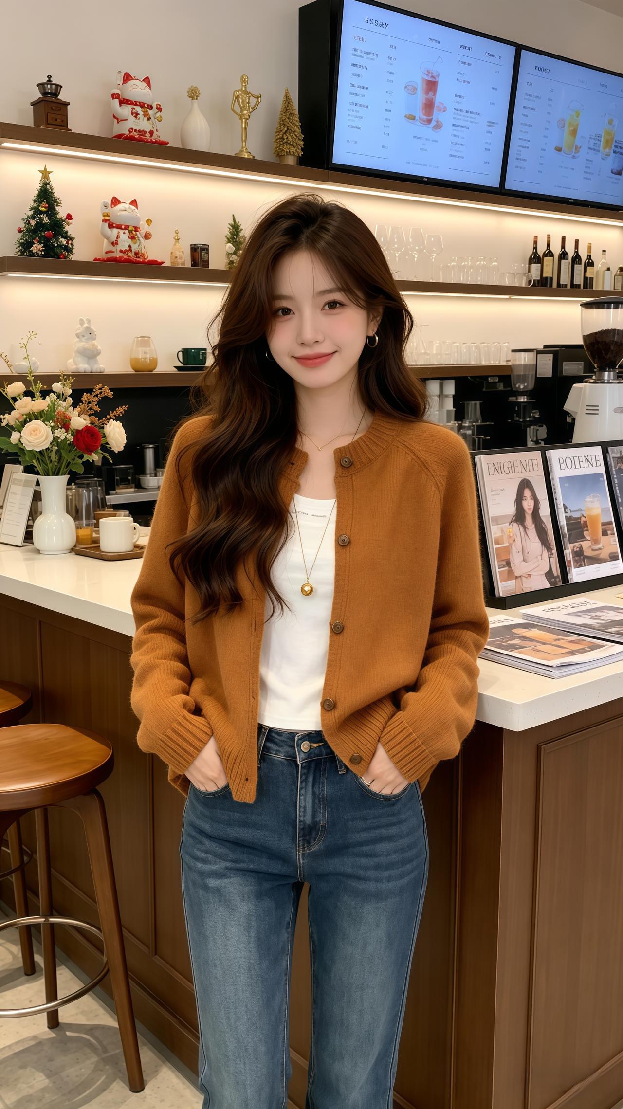 穿搭 今天穿什么 韩系穿搭 温柔针织小开衫 这也太好看了