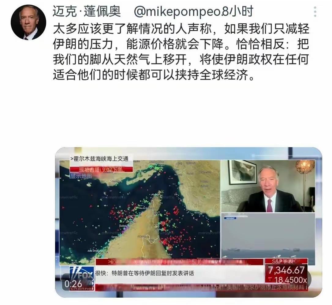 蓬佩奥的这番言论，赤裸裸地展现了美国鹰派的地缘政治思维，他将能源安全与对伊遏制深