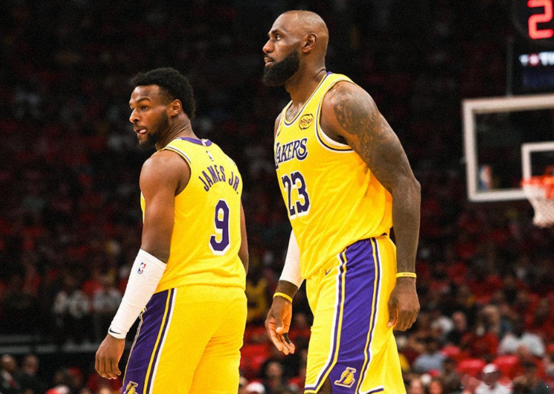 湖人vs火箭 半场战报：湖人63-52领先火箭11分 詹姆斯16+3+4上演父子