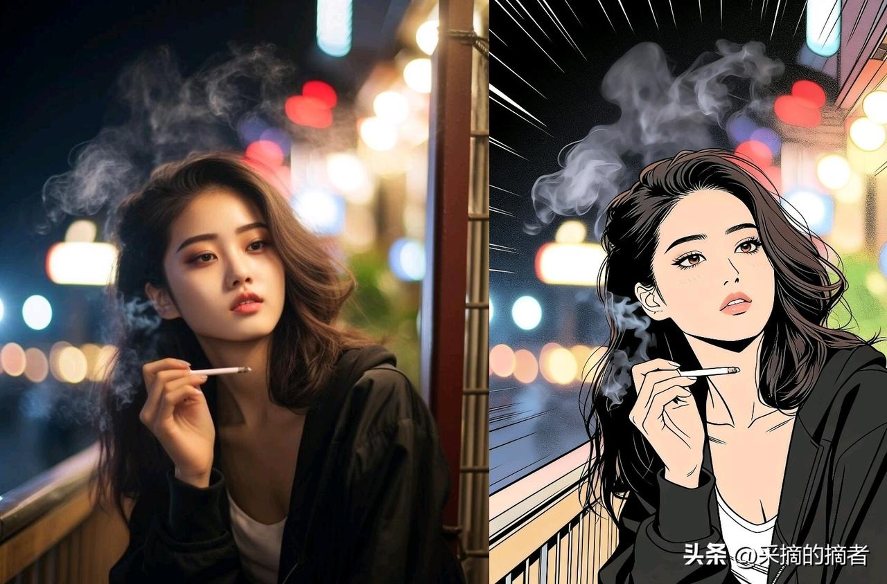 说真的，抽烟喝酒就是坏女孩？
那我先问一句：
抽烟的男的是不是都是古惑仔？
喝酒