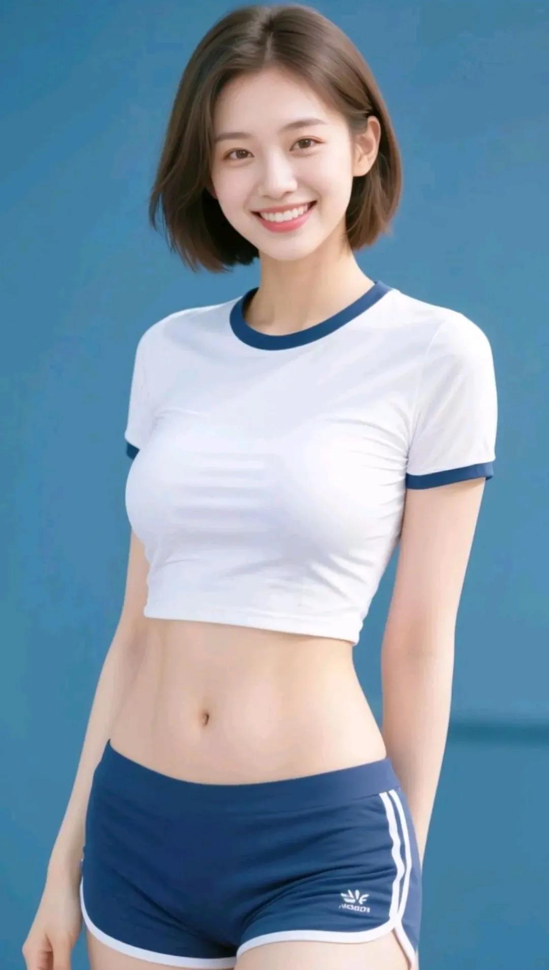 笑颜如花绽，青春似水长。