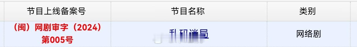 牛骏峰、嘉羿、卢杉主演的《乱码迷局》今日取得发行许可证。 