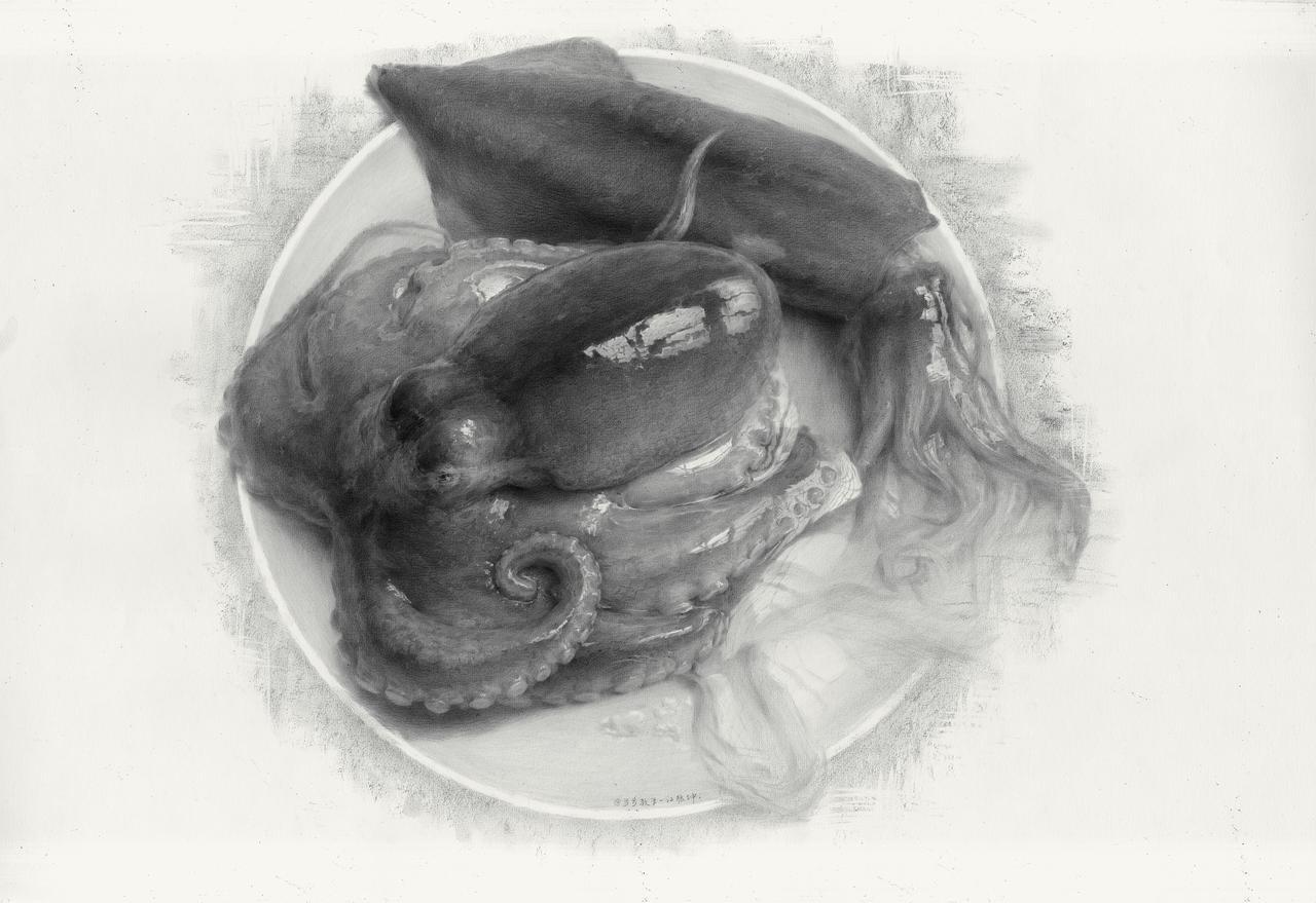 江振坤精微素描素描静物美术生