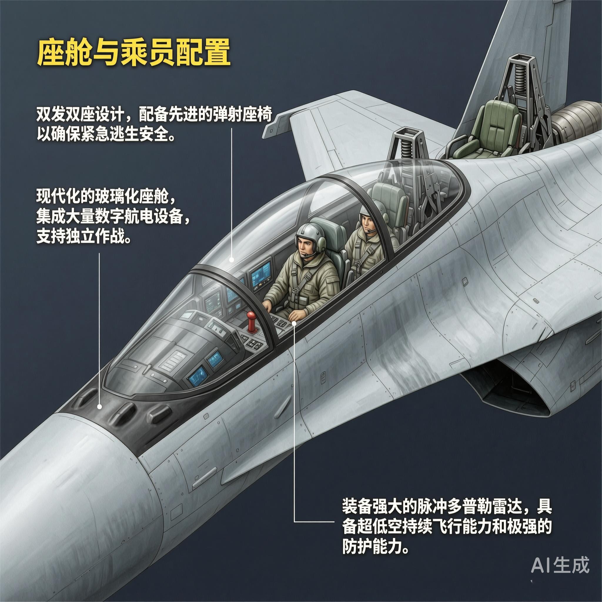 军事ai新视野 俄罗斯Su-30“侧卫C”战斗机Su-30是苏联苏霍伊航空集团研