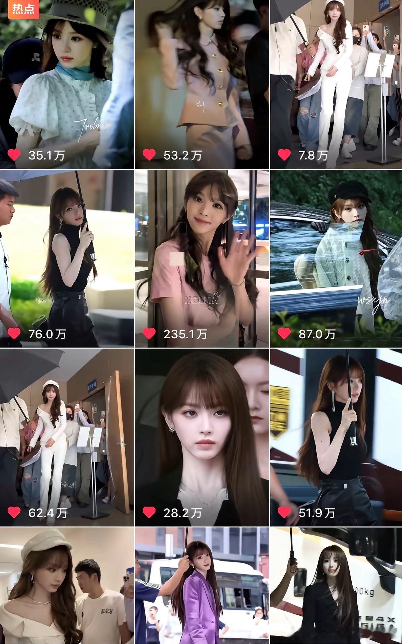 田曦薇100套妆造田曦薇的权威在于每套妆造都超级出圈，大美女的每一套路透点赞都得