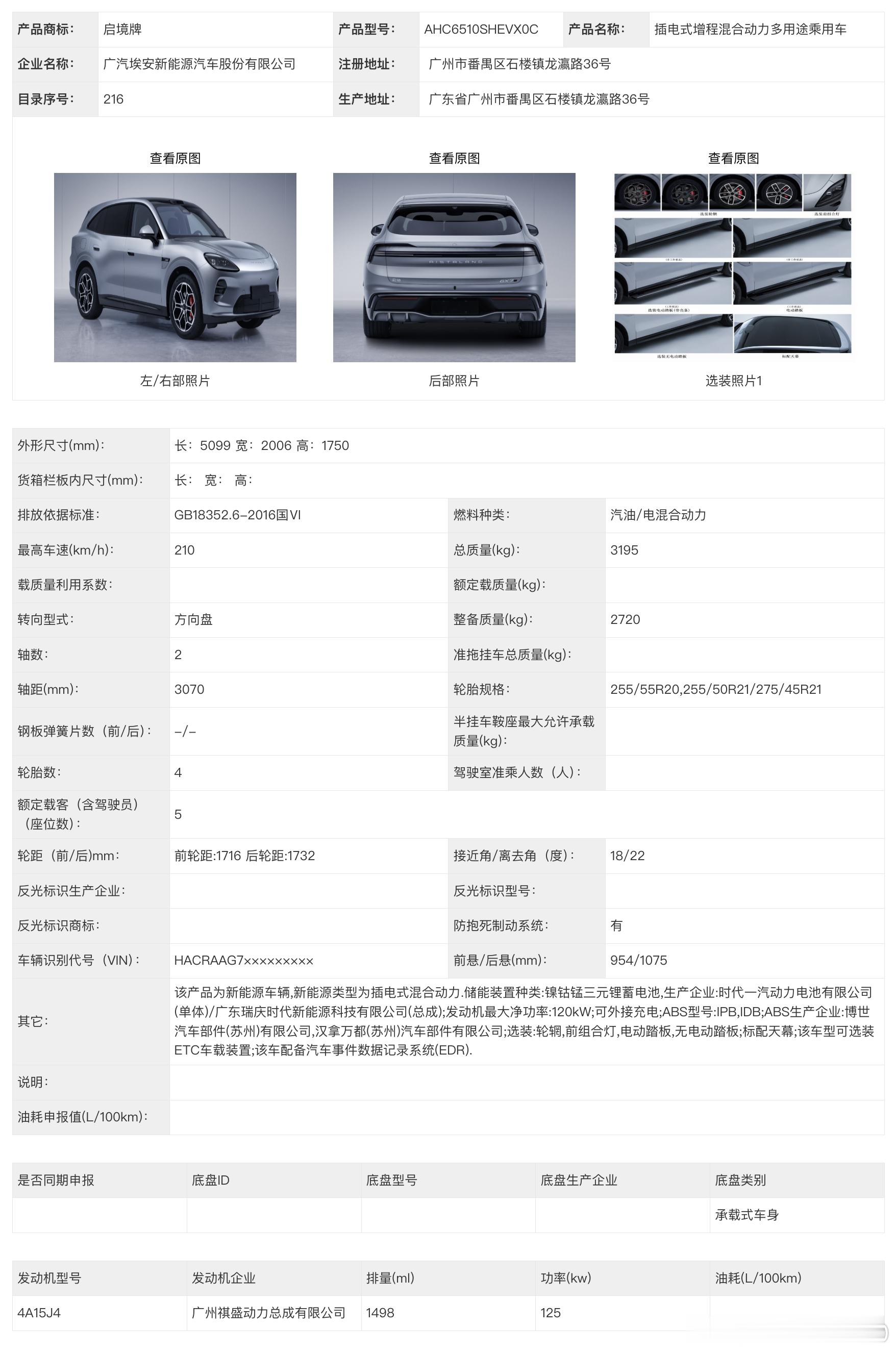 启境GX7好宽的车，超过2米了3070轴距，5099车长，5座，今年流行大号5座
