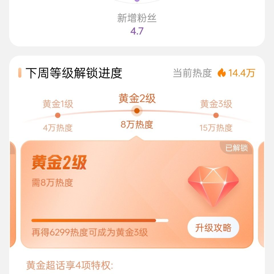 赵丽颖超话这周热度好高，今天才周二就解锁金超3了，明天又直播活动，感觉下周钻超稳