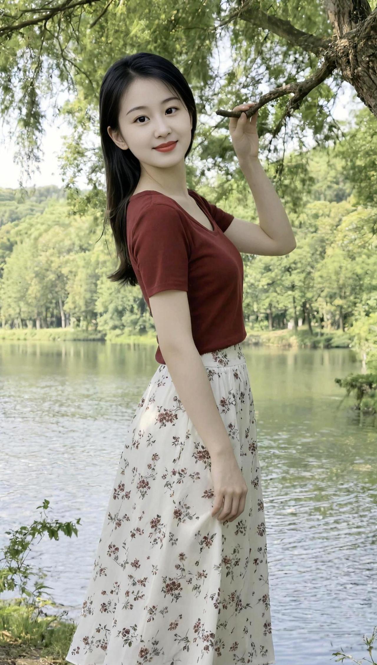 AI湖畔清新照 随变ai随便玩 随变一拍都很夯 抖音玩法合伙人计划