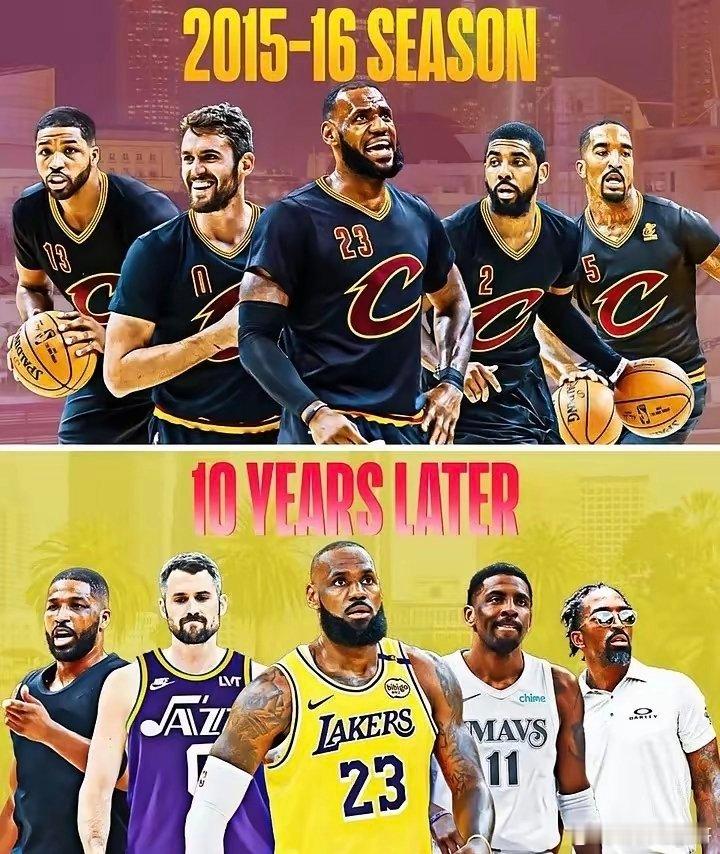 美媒ClutchPoints晒图：骑士即将迎来他们2016年NBA总冠军的十周年