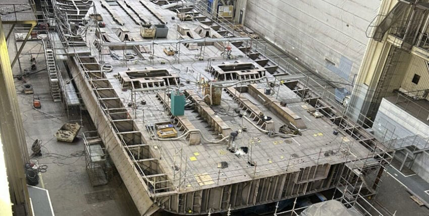 中外舰闻 烽火问鼎计划 每天认识一件兵器 德国NVL公司的Peene船厂造舰大厅