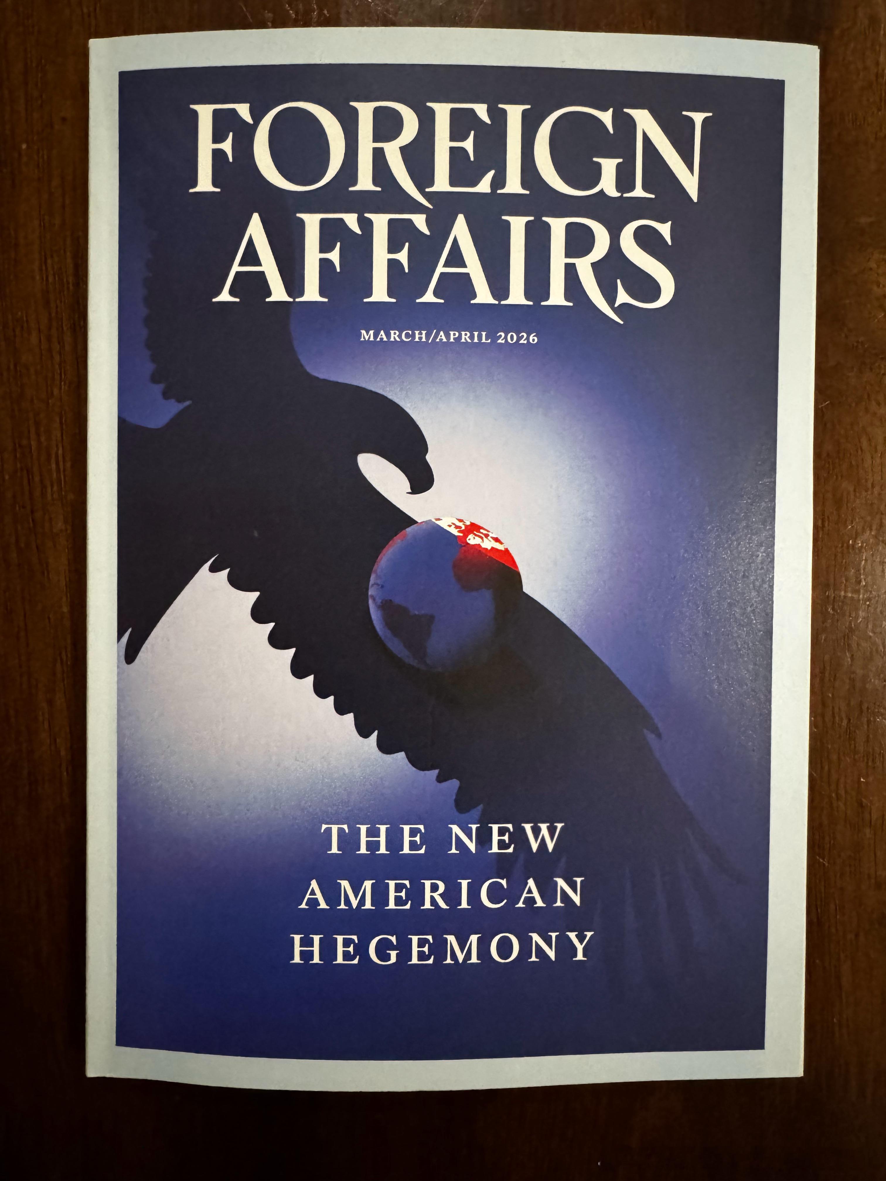 大雪封山，在家两个小时专心看完了我们 CFR 出版的最新一期 Foreign A