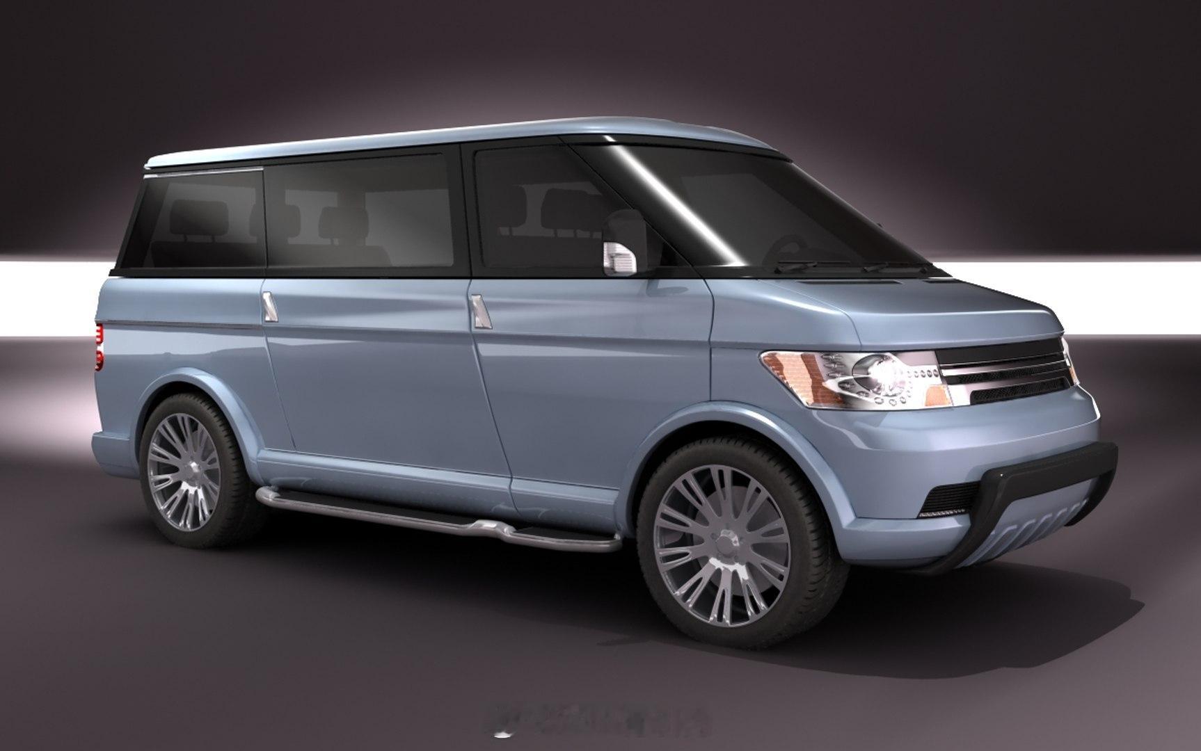 这个3D模型长得有点眼熟，似乎有点80年代带大梁的福特厢车的影子van事通