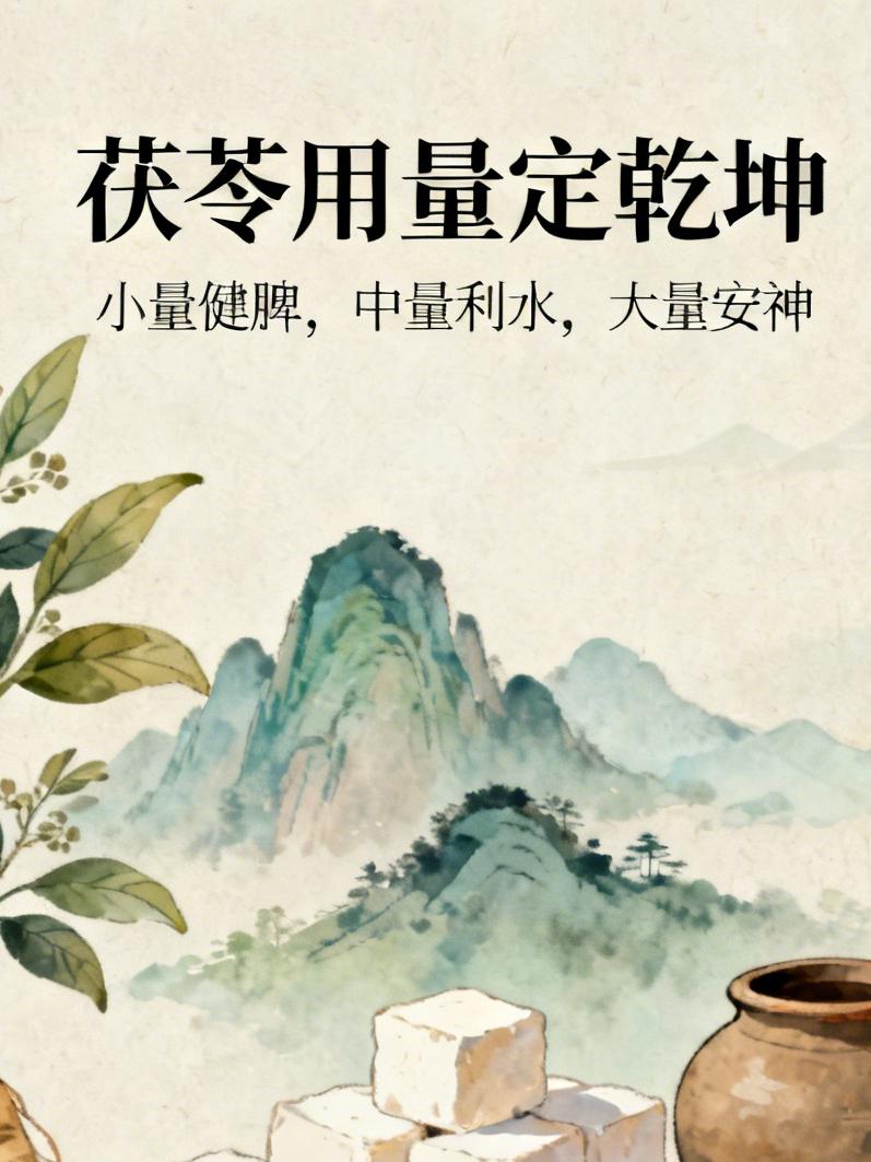 茯苓用量定乾坤：小量健脾，中量利水，大量安神

同样是茯苓，有人吃半年湿气纹丝不
