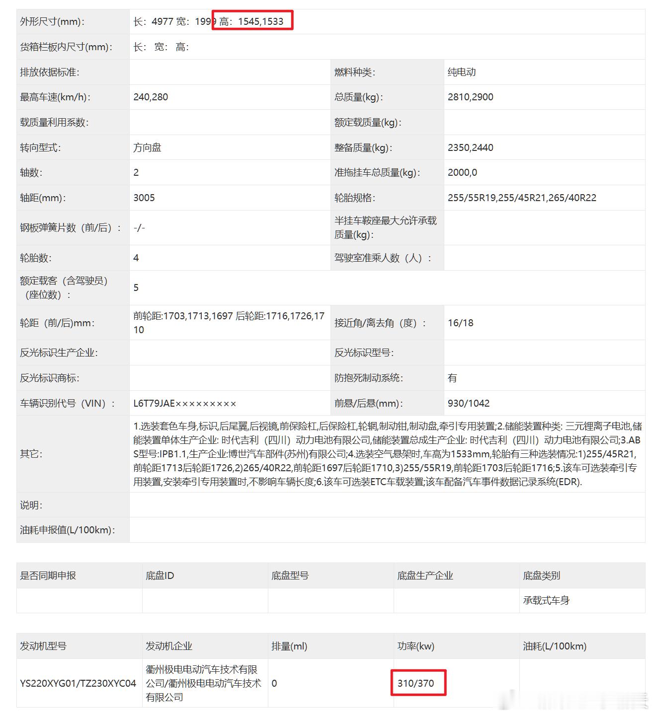 「工信部车展_398批：极氪001」两个我觉得比较关键的升级：➡️电驱升级：前电