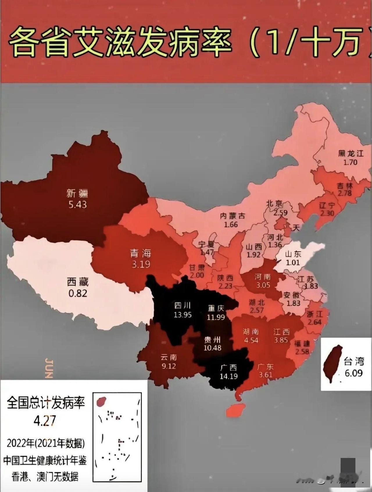 当年追求性解放的人，已经自食恶果！
中国目前确诊艾滋病病例是138.75万，相当