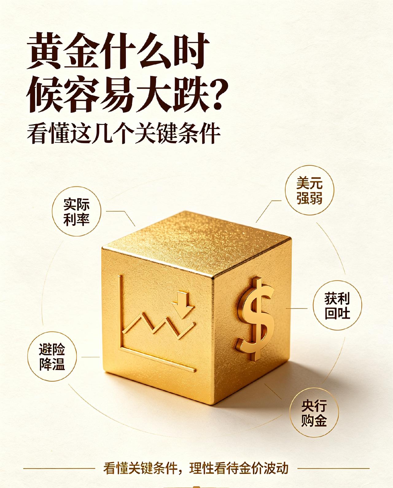 黄金什么时候容易大跌？看懂这几个关键条件
 
大家好，我是小团子。长期给大家带来