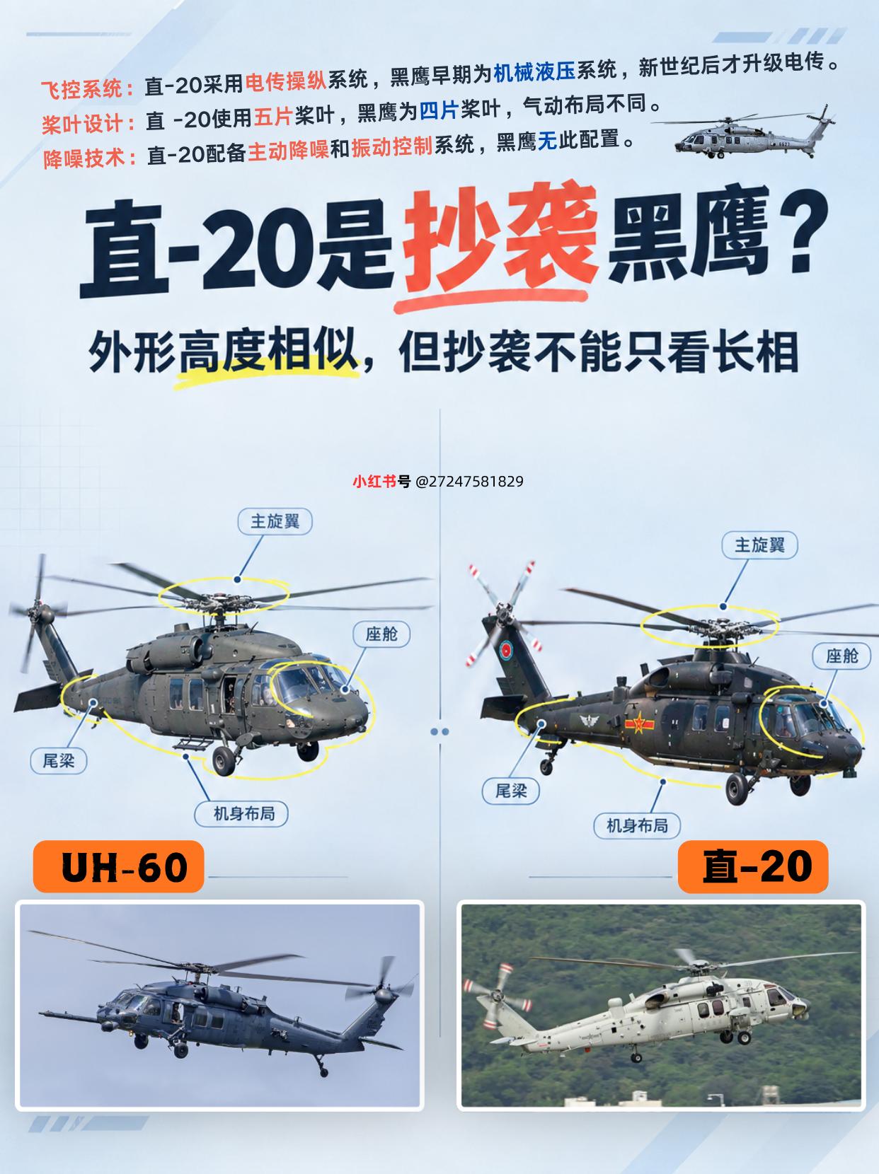 直-20抄黑鹰？换了中国心，5片桨叶更胜一筹
外形像不等于抄袭，看内部才算真本事