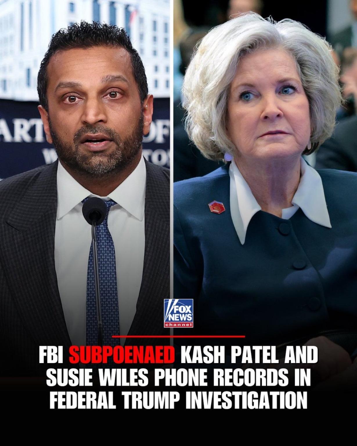 福克斯新闻证实，美国联邦调查局FBI在 2022 年和 2023 年向卡什·帕特