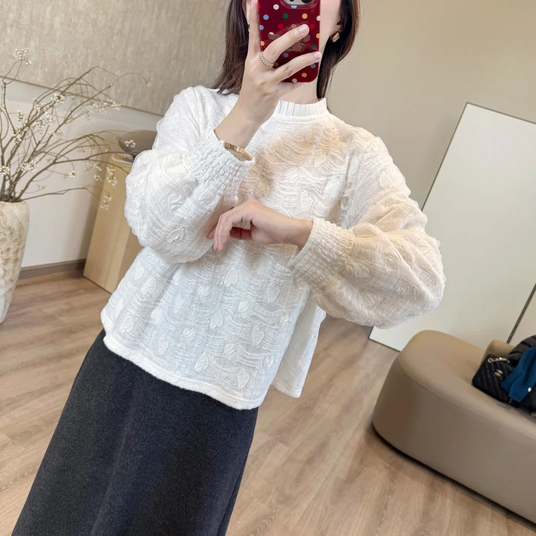 通勤必备！聚酯纤维厚款针织衫显瘦绝了✨