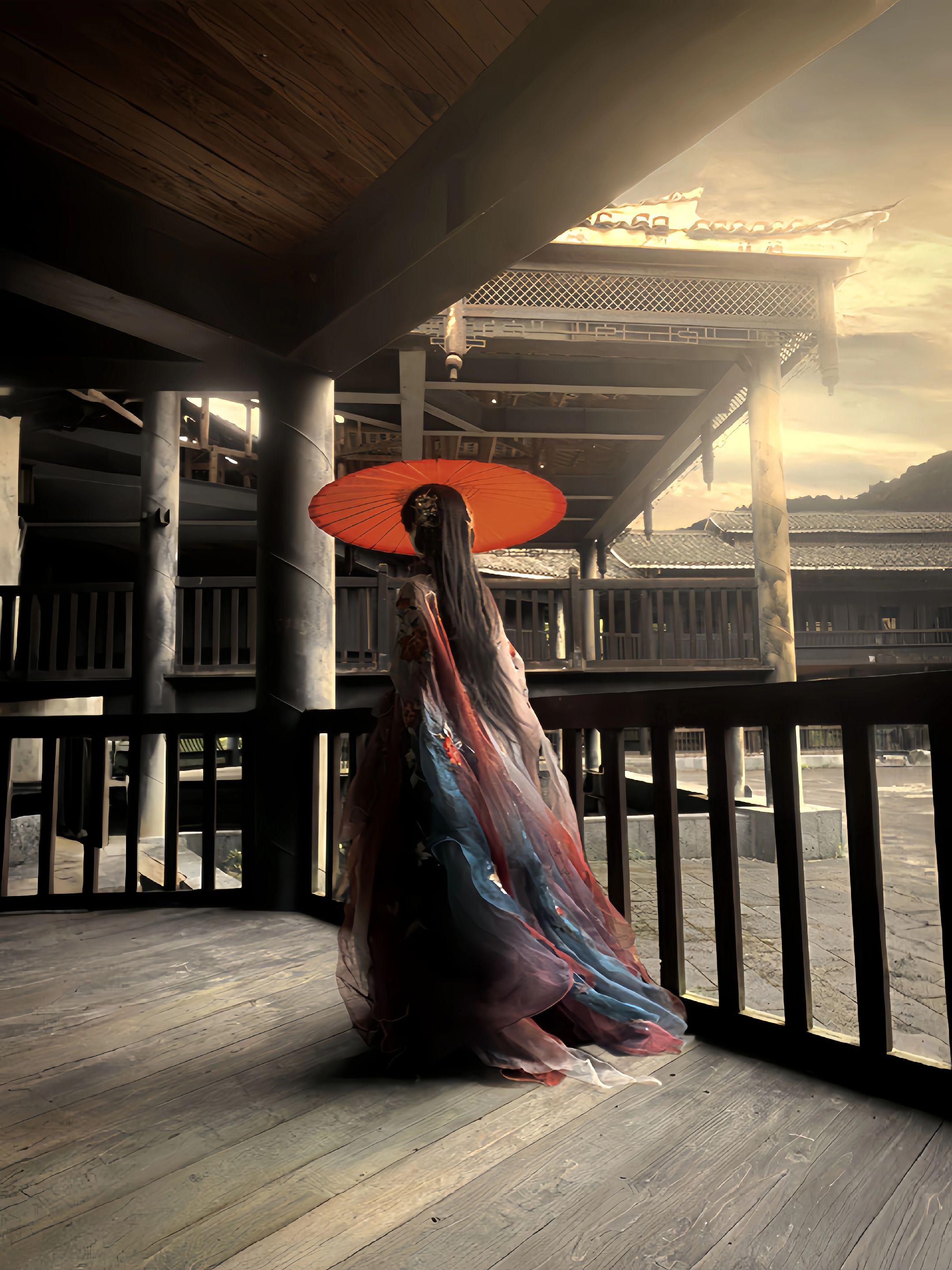 “长风过西楼，逝水不归向东流”