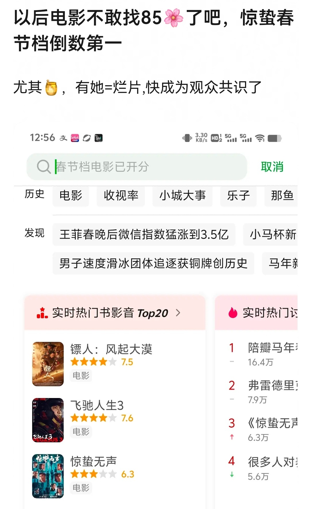 惊蛰无声垫底是杨幂和刘诗诗的锅吗？ 