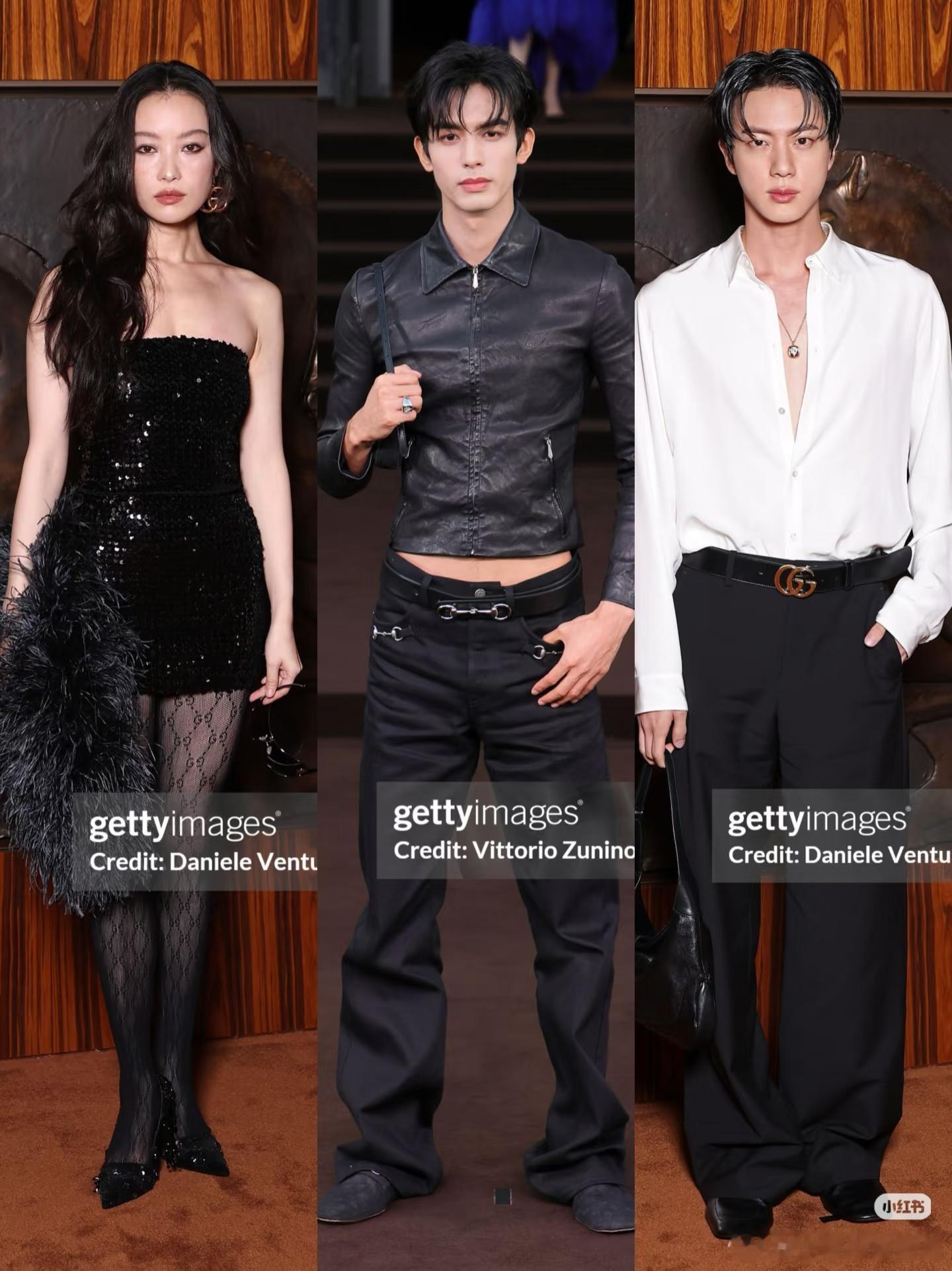 Gucci时装周G社生图社镜头下， Gucci 米兰时装周上的东方面孔嘉宾生图：