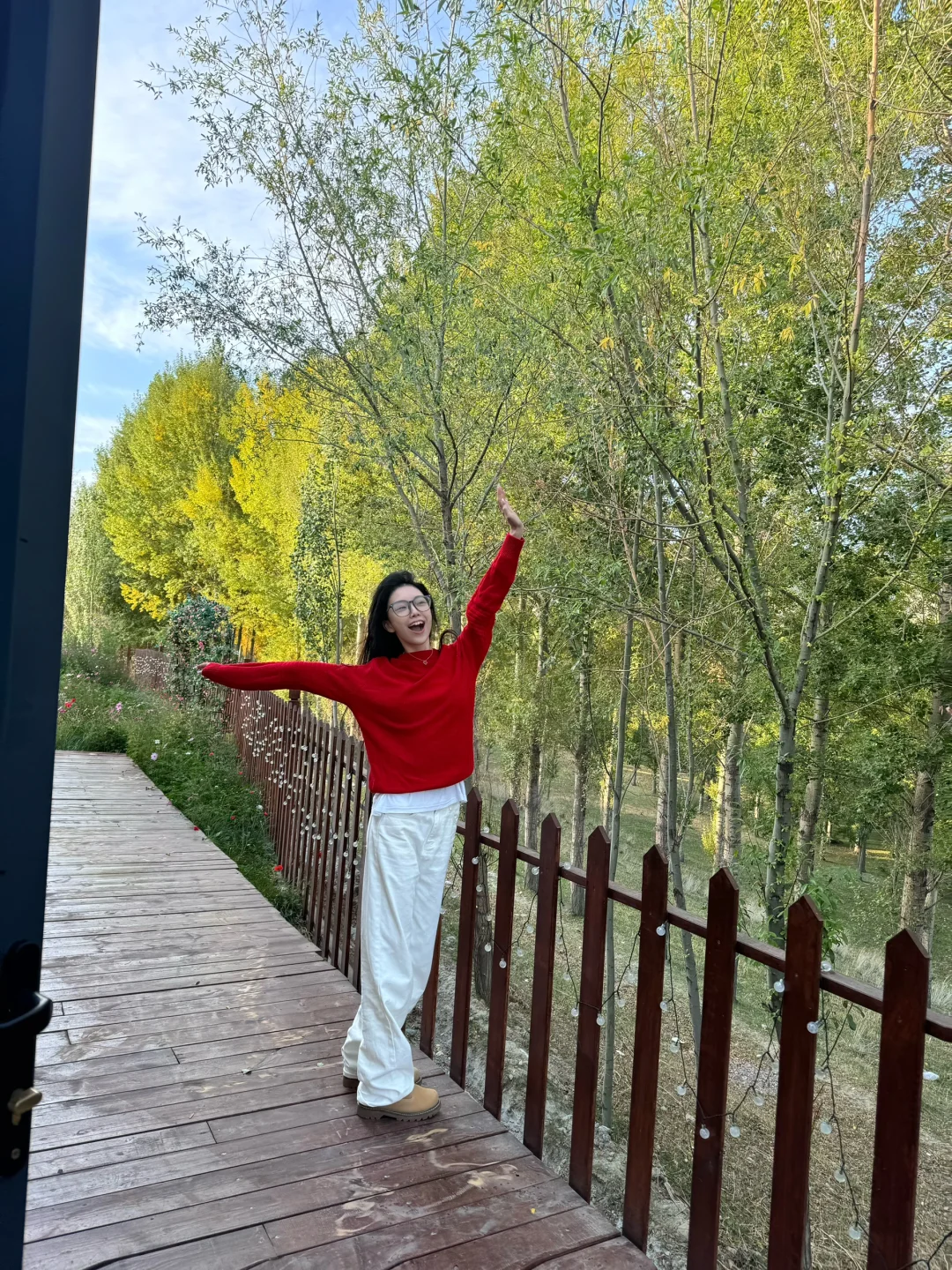 早起晒太阳咯！