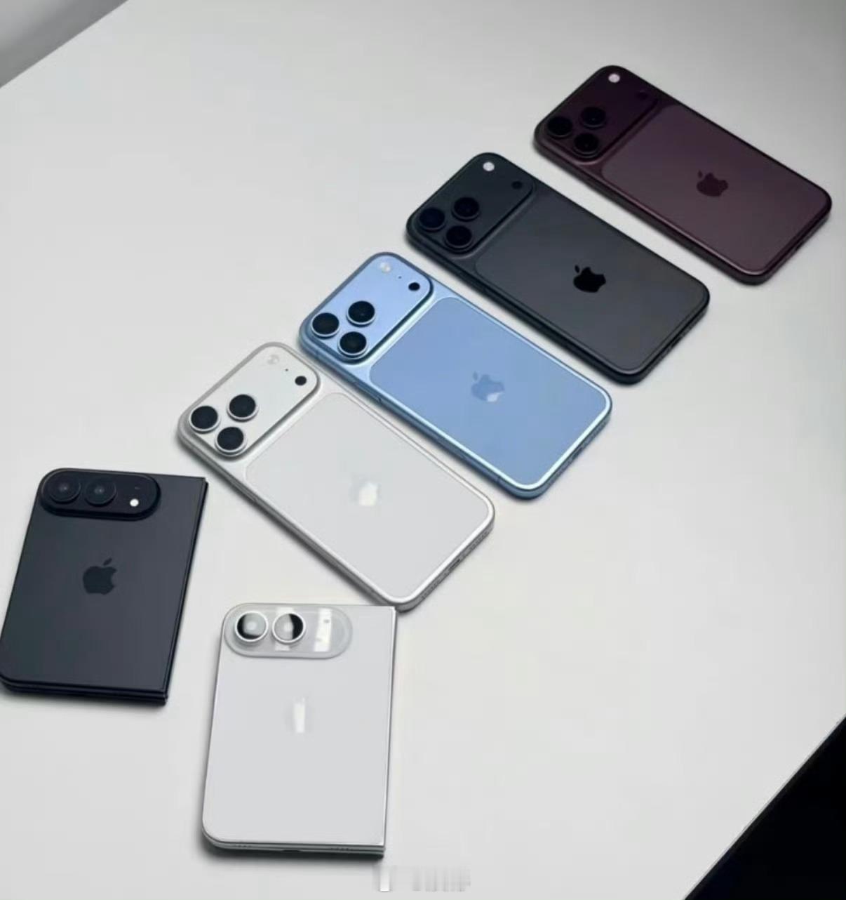 iPhone 18 Pro系列网传的几个颜色，银白色没有砍掉，增加了黑色（深空灰