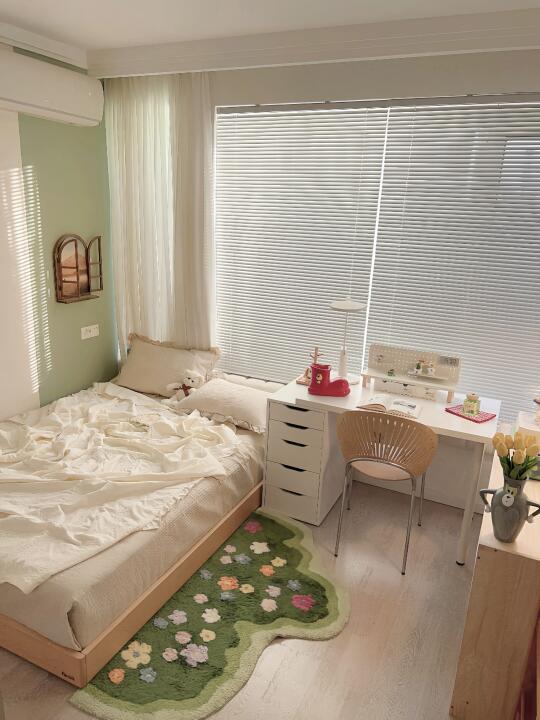 真的爱惨了😭8平儿童房这么布置也太实用了