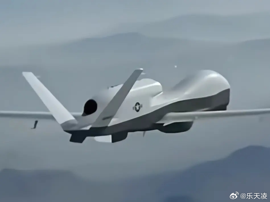 美军机沿伊朗边界飞行 美军MQ-4C无人机从阿联酋基地起飞，贴着伊朗边界飞完波斯