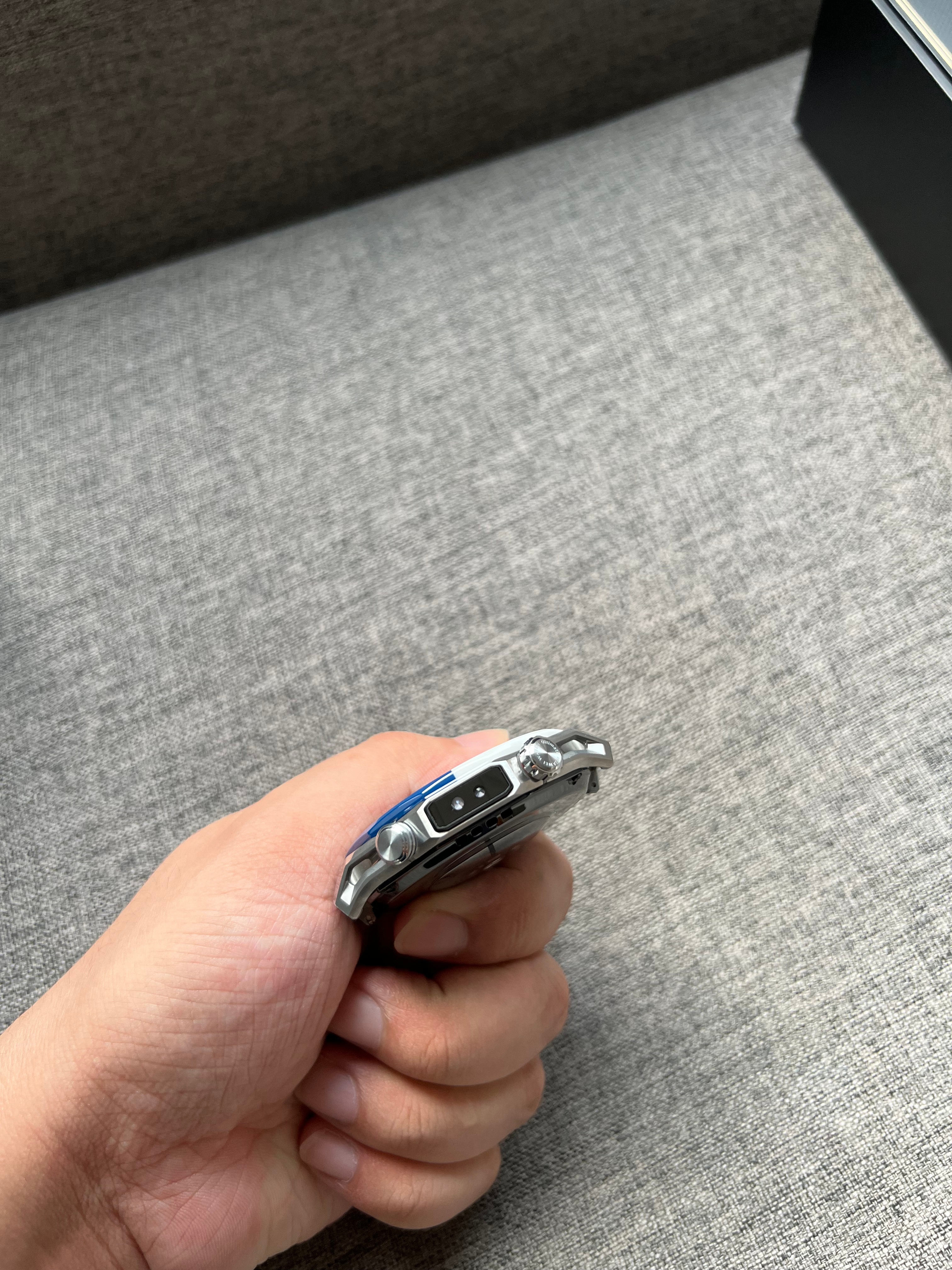 华为WATCH Ultimate 2 非凡探索 蔚海蓝 蓝白双色氟橡胶表带+钛金