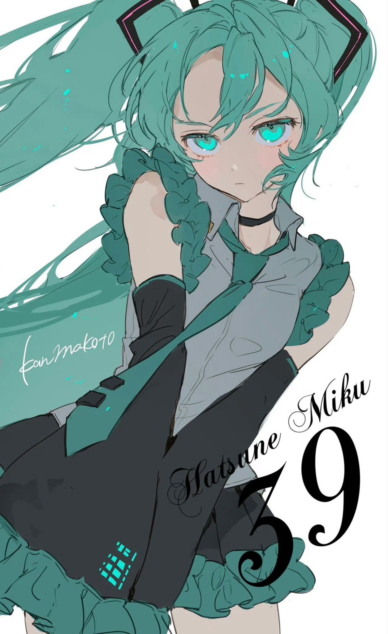 初音未来 miku公主殿下 顶级美貌 （画师makokoto8） 