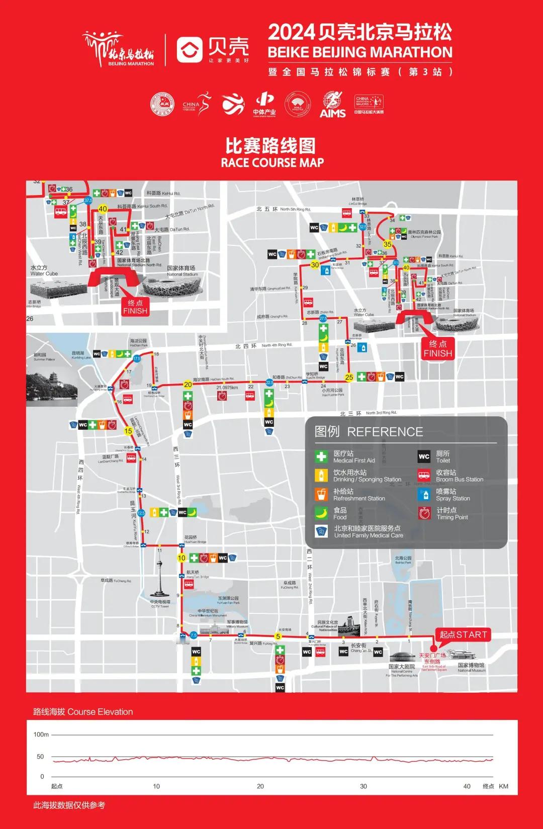 #北京马拉松#  今年的路线图官方发布！#精英跑者##跑步[超话]# ​​​