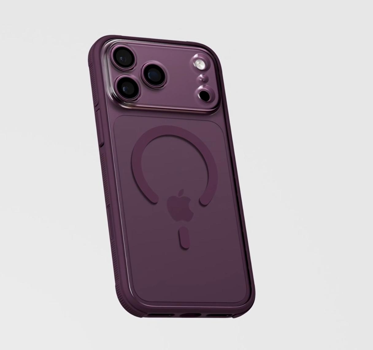 iPhone18Pro玫红色确定
著名手机壳品牌Dbrand
曝光了苹果18Pr