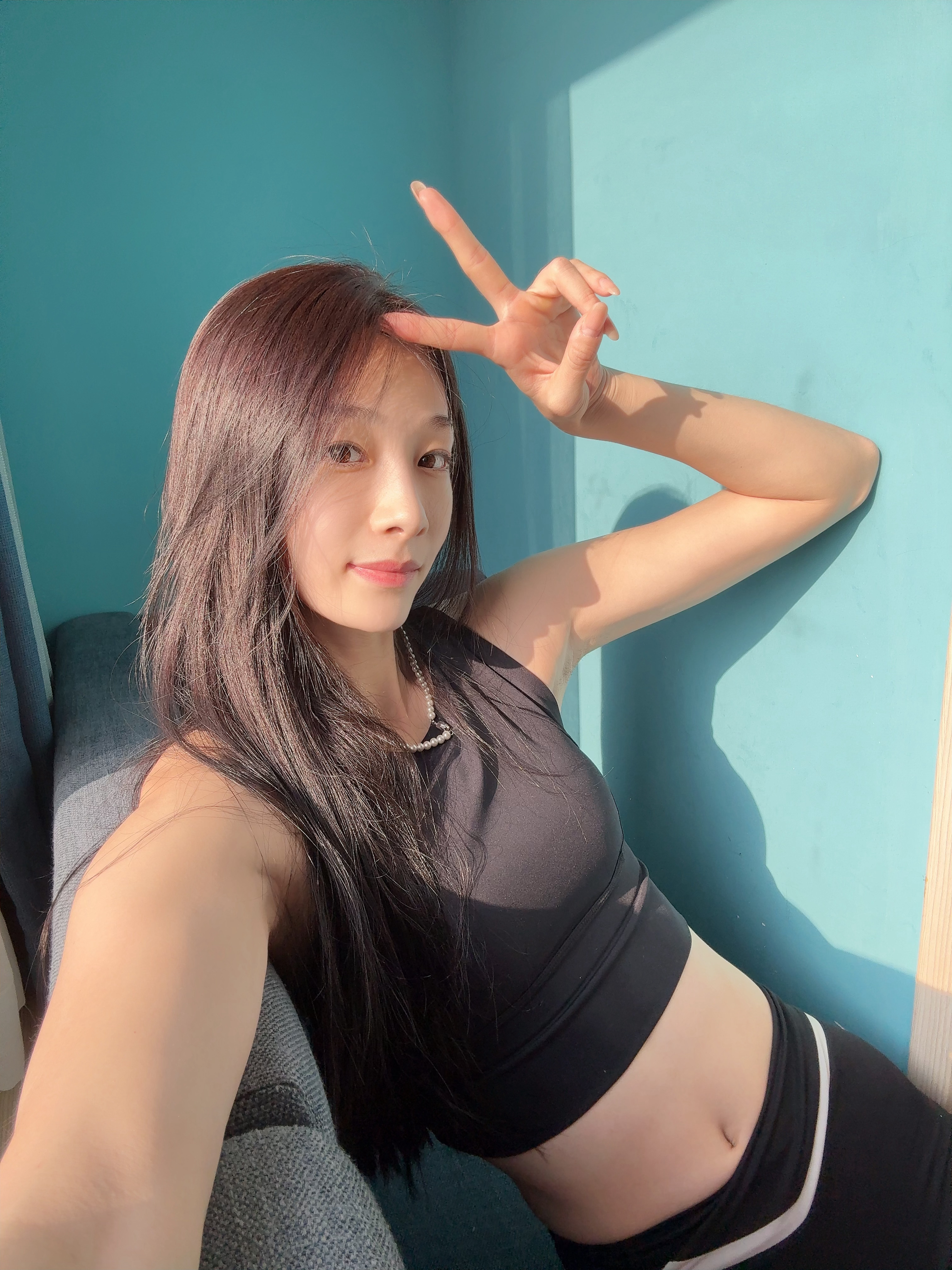 赛前晒太阳。 天津