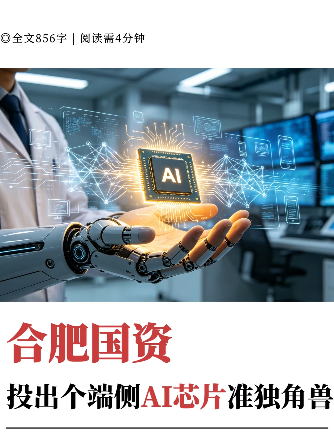 合肥国资投出个端侧AI芯片准独角兽