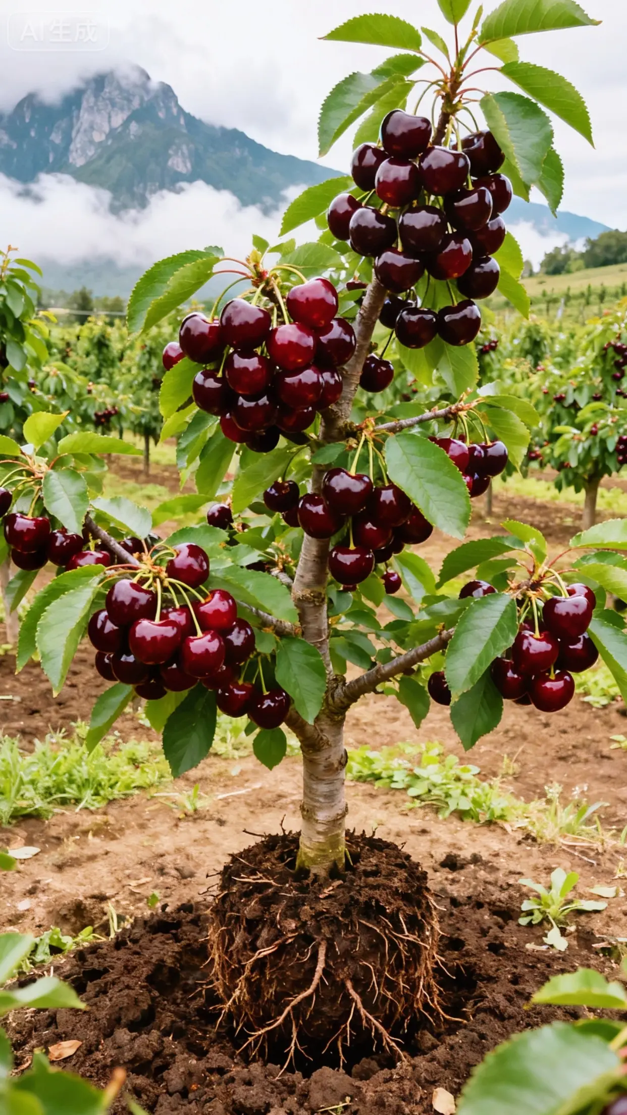 小院角落的樱桃树，藏着一整年的温柔期待。春风拂过，嫩芽与粉白花苞缀满枝...