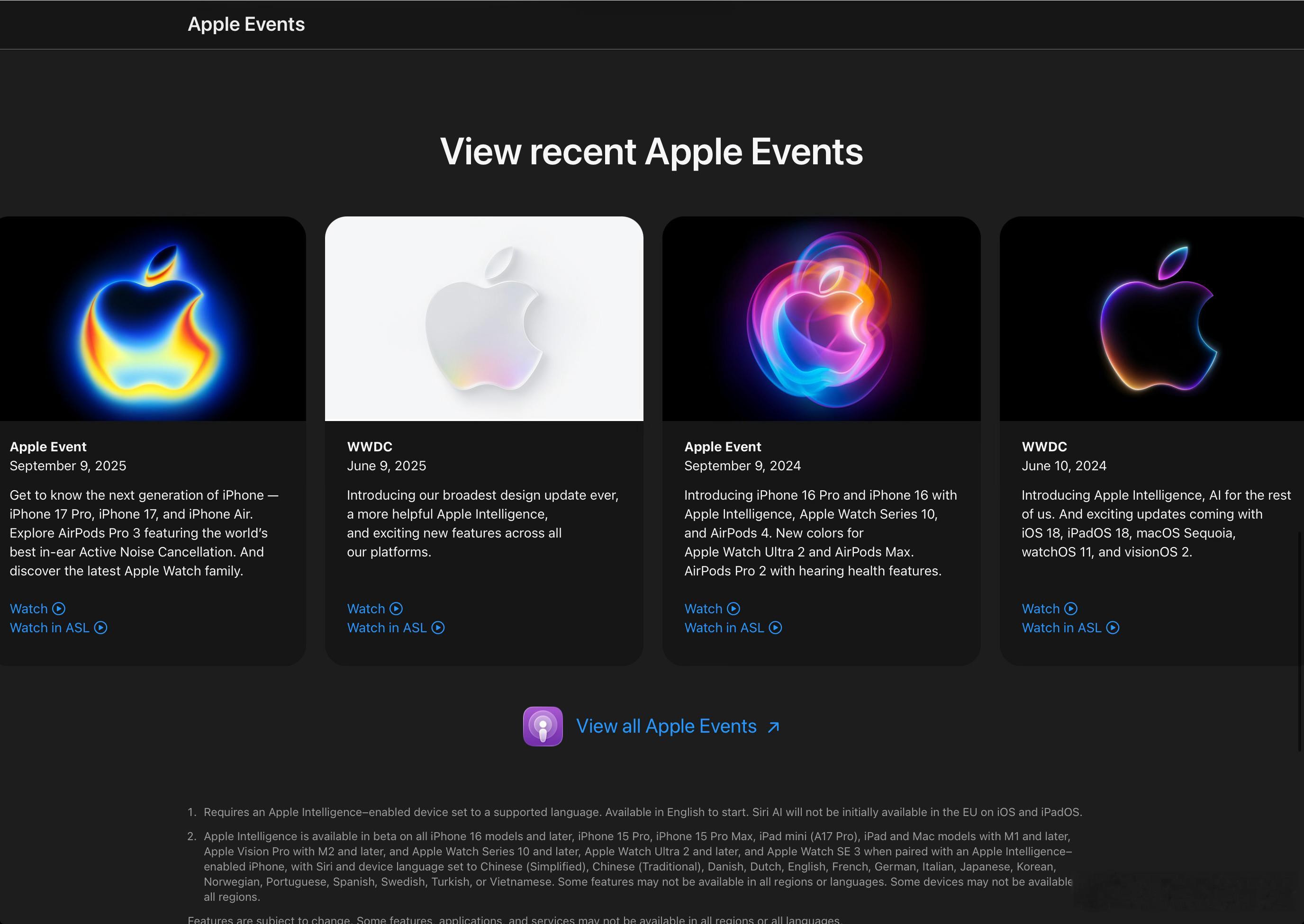 Apple面向全球的新品盛典原始英文名称为Apple Special Event