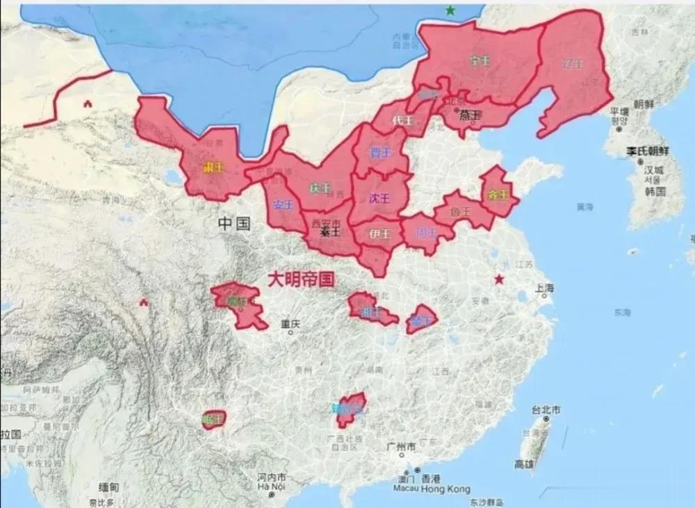 朱棣是一代雄主，但格局跟朱元璋差远了。
你看朱元璋封藩上，让第十七子，也就是宁王