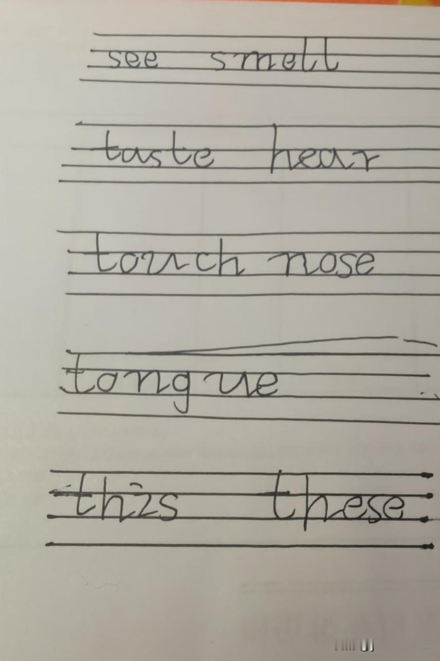 今日英语默写打卡，进步了一点点，虽然写的不好看[尬笑]