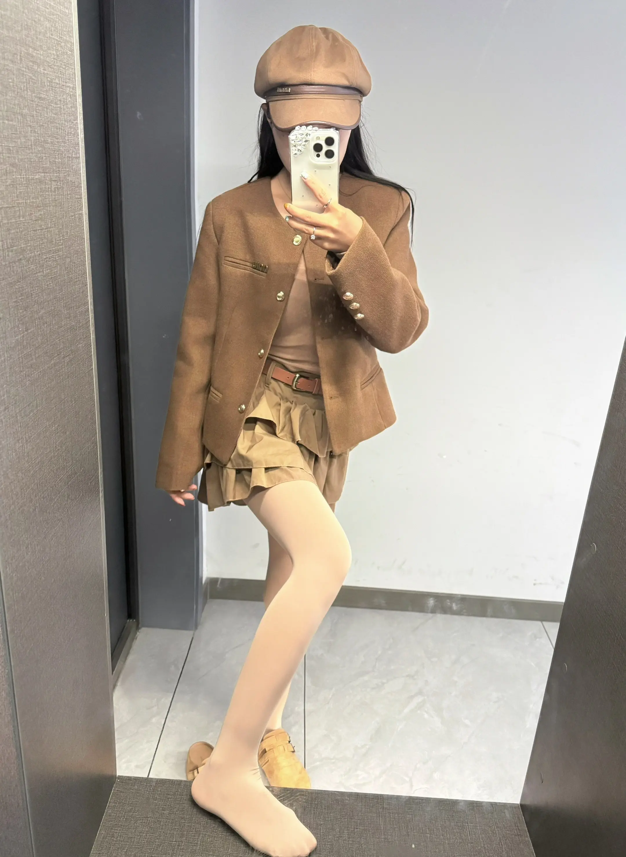 ootd每日穿搭 气质穿搭 连裤袜搭配 复古穿搭分享