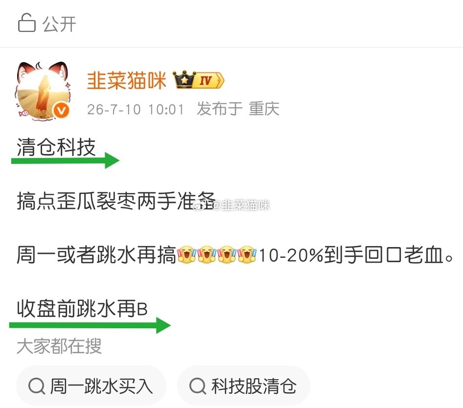 革命还需努力说好的清仓又搞一点回去。盘中5~10%收盘差点绿了。又被市场教育了一