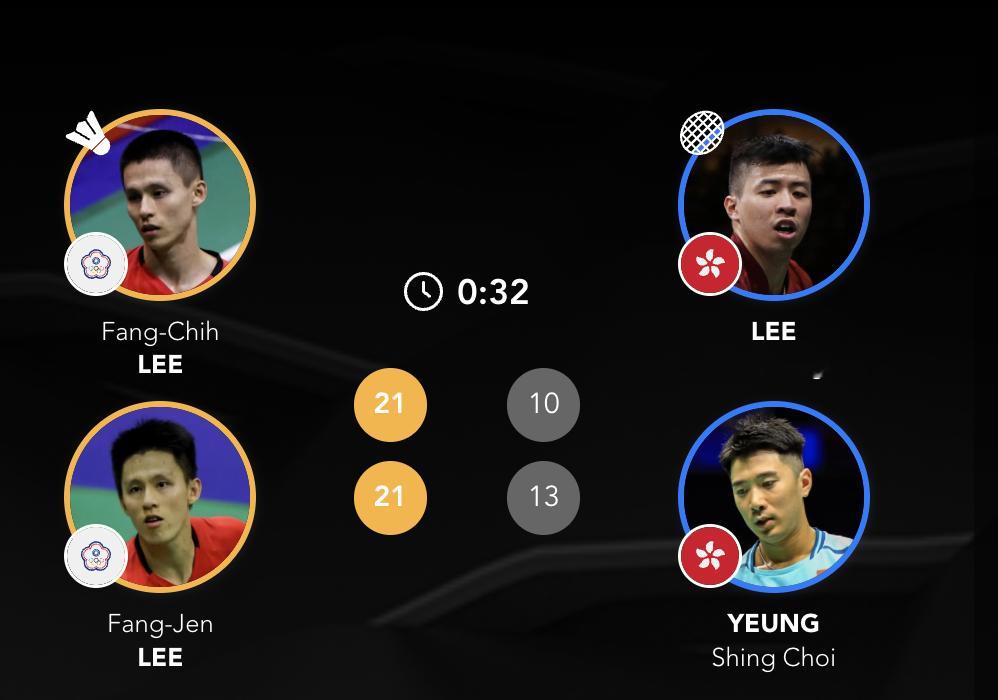 2026亚洲羽毛球团体锦标赛 【男团B组：中国台北 2-2 🇭🇰中国香港】1