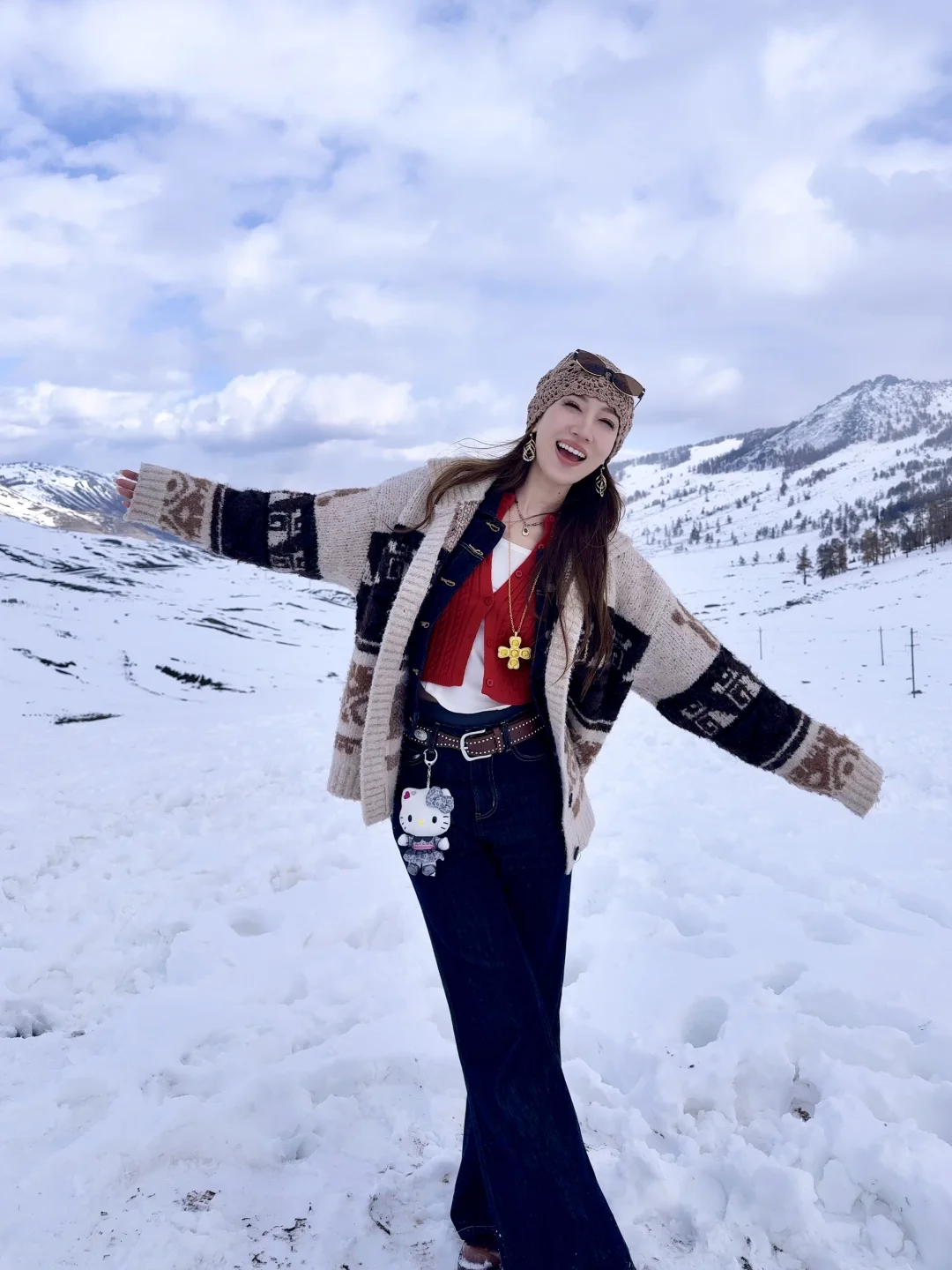 雪景是最好的打光板❄️