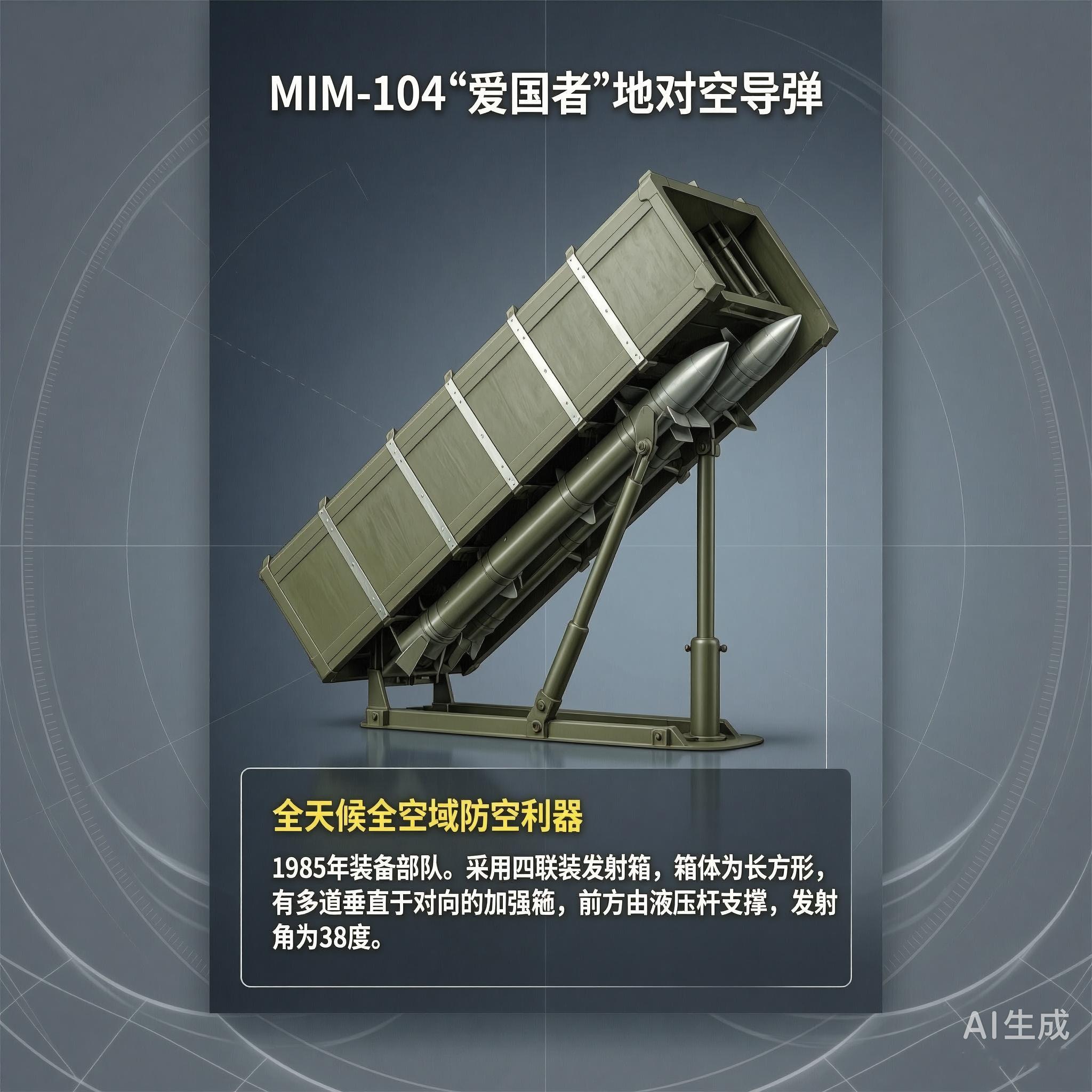 军事ai新视野 美国MIM-104“爱国者”地对空导弹MIM-104“爱国者”（